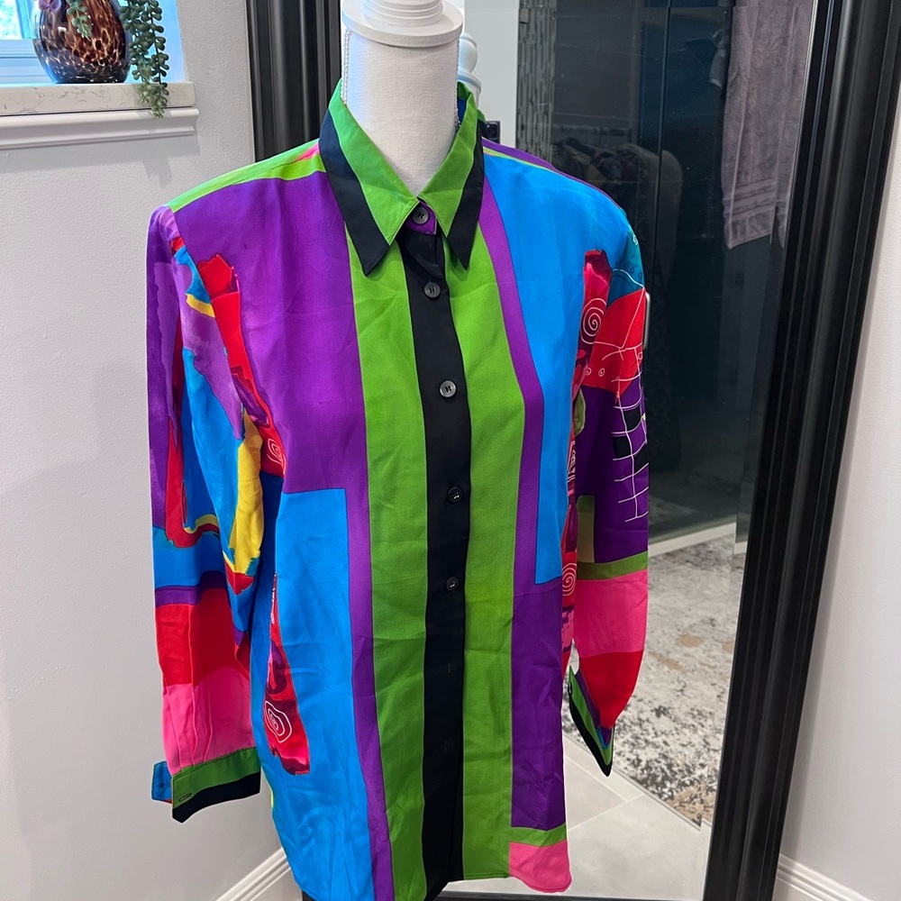 Colorful Button-Up Shirt